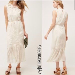 ANTHROPOLOGIE Marguerite ivory lace dress by Tiny